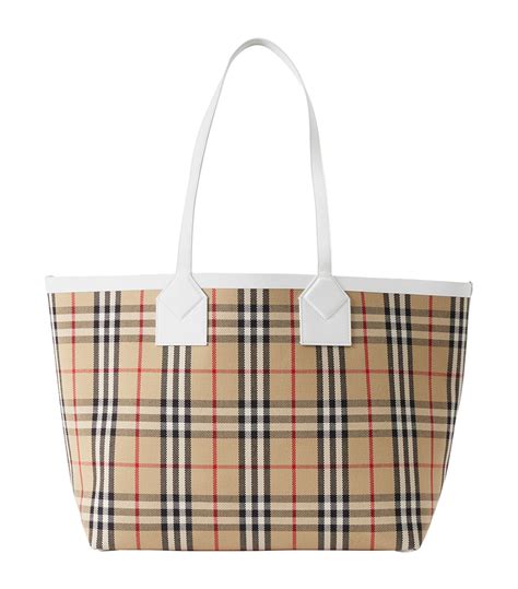 Shop Burberry Medium London Check Tote Bag 